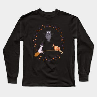 Happy Meowloween Long Sleeve T-Shirt